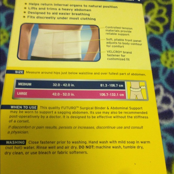 Abdomen support use once size Large - Picture 6 of 7